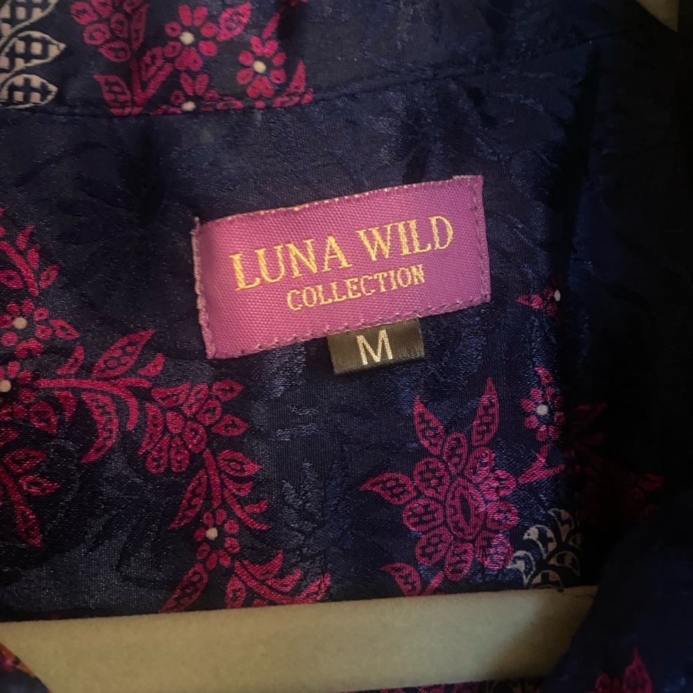 Luna Wild Silk Sari Bomber Jacket handmade in India repurposed sari 100% silk - Picture 8 of 8